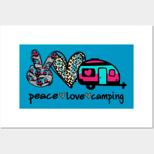 Peace Love Camping Posters and Art